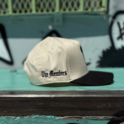 Lost Status “1 of 1” Exclusive Hat - Cream/Black Snapback (Inspired By Nipsey Hussle Proud 2 Pay Method)