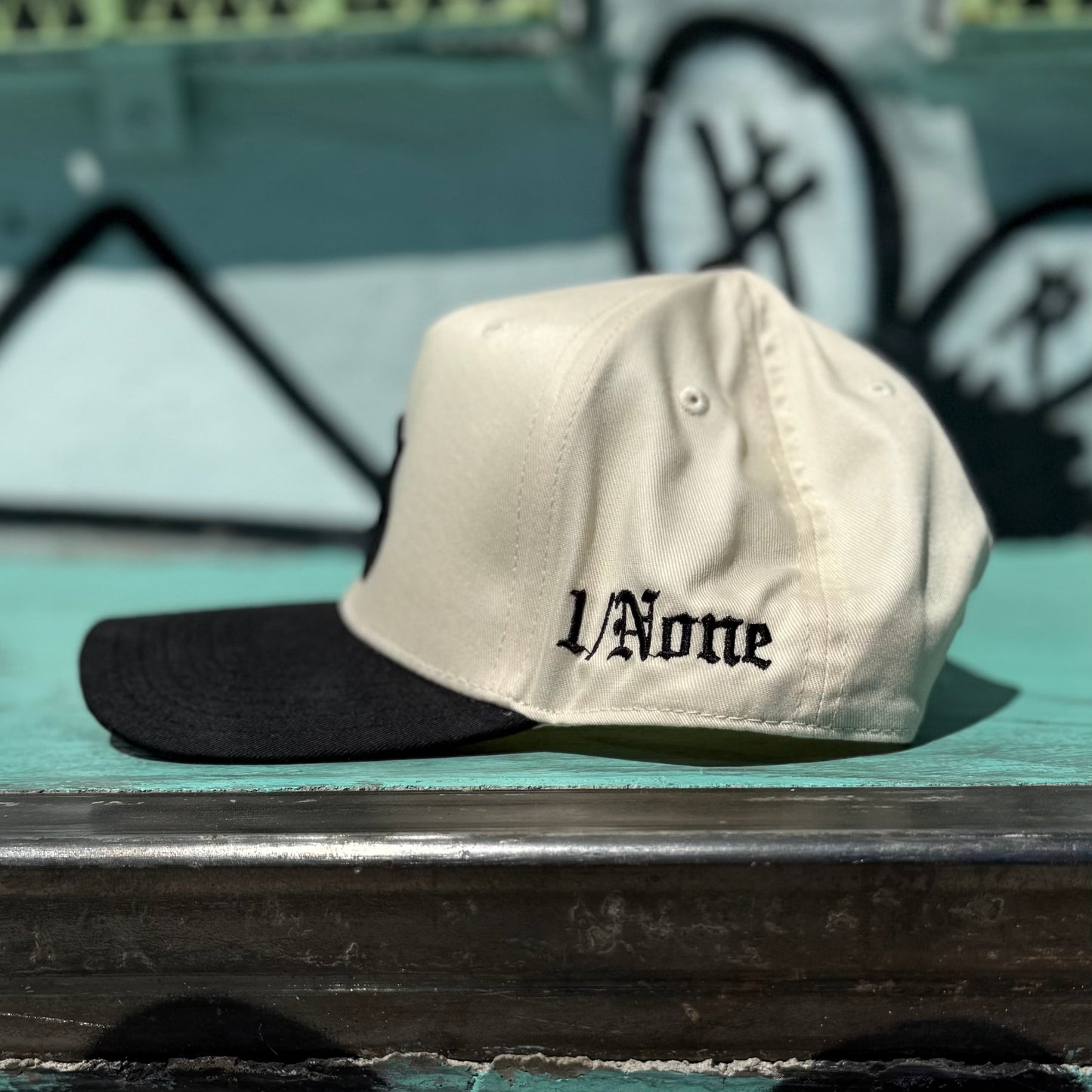 Lost Status “1 of 1” Exclusive Hat - Cream/Black Snapback (Inspired By Nipsey Hussle Proud 2 Pay Method)